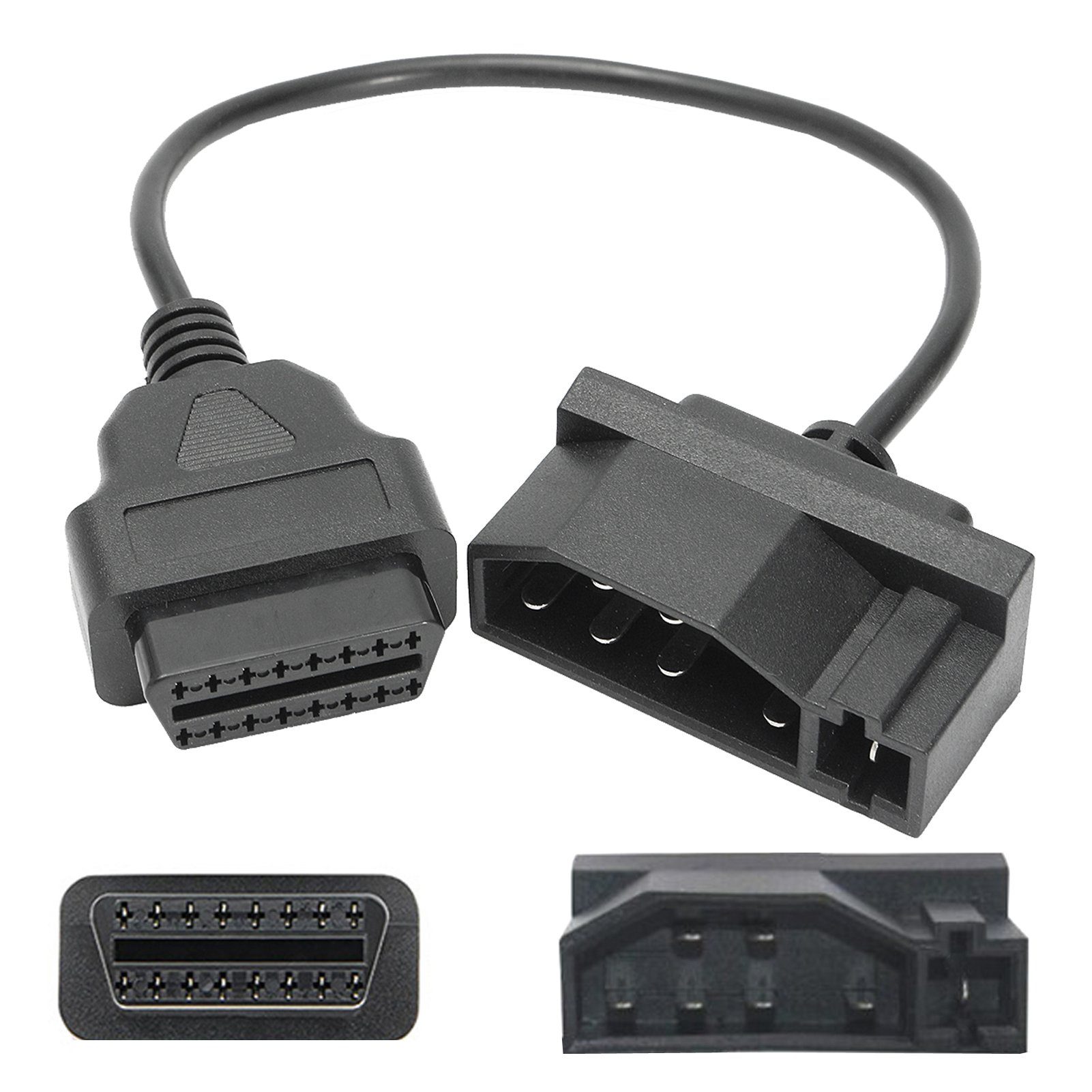 Bolwins F90C 40cm Kabel Adapter für Auto Ford 7-Pin OBD2 Diagnose Fehler lesen Elektro-Kabel