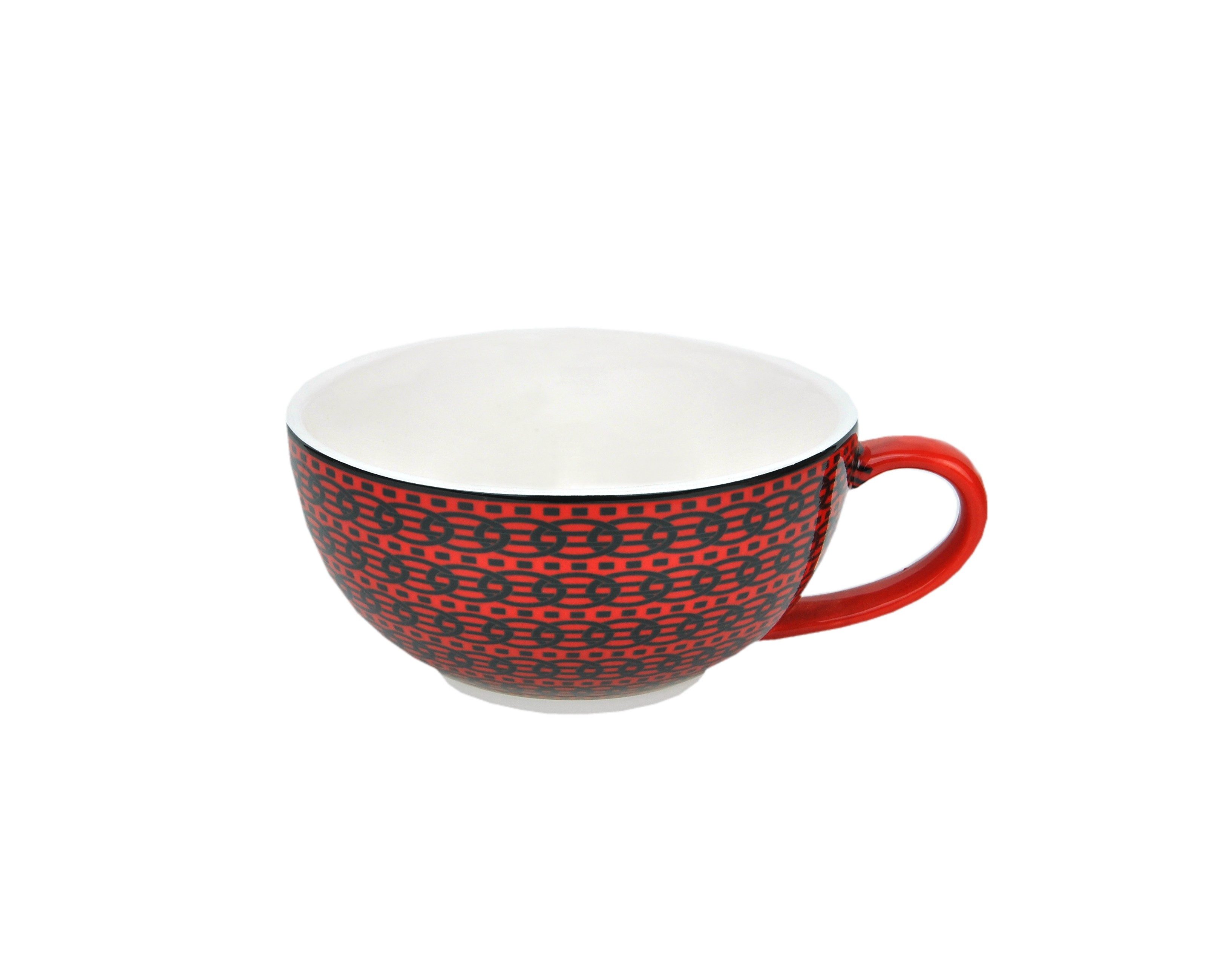MamboCat Teekanne Tea for one Set im Retro Design mit Zick-Zack Dekor Jameson & Tailor