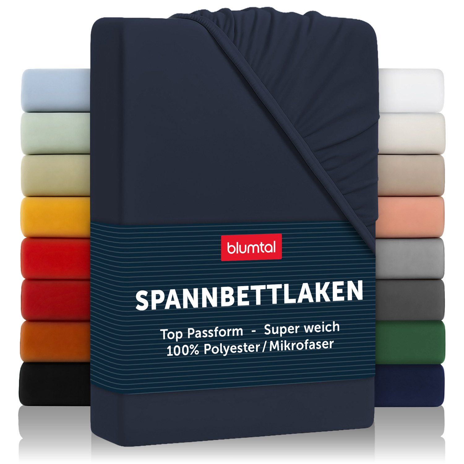 Blumtal Spannbettlaken Bettlaken aus Mikrofaser, Mikrofaser, Gummizug: rundum, (1 Stück)