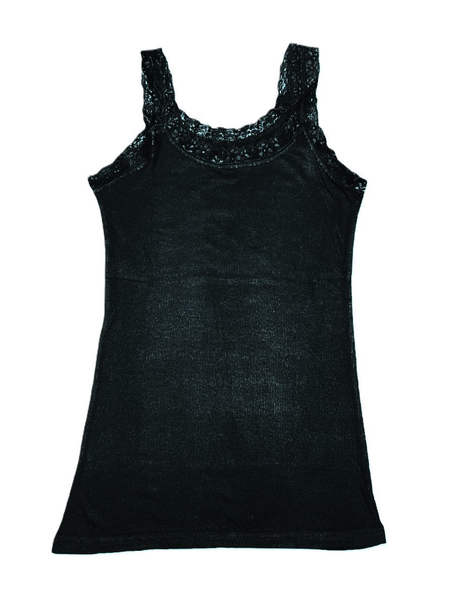 Toker Collection® Achseltop Damen Modal Top mit elastischer Spitze (Packung günstig online kaufen