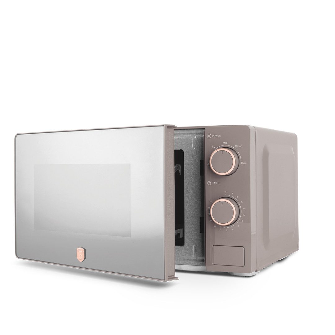 Berlinger Haus Mikrowelle BH 9901, 20 l, 700 W, 5 Leistungsstufen, Auftaufunktion, Spiegelglastür