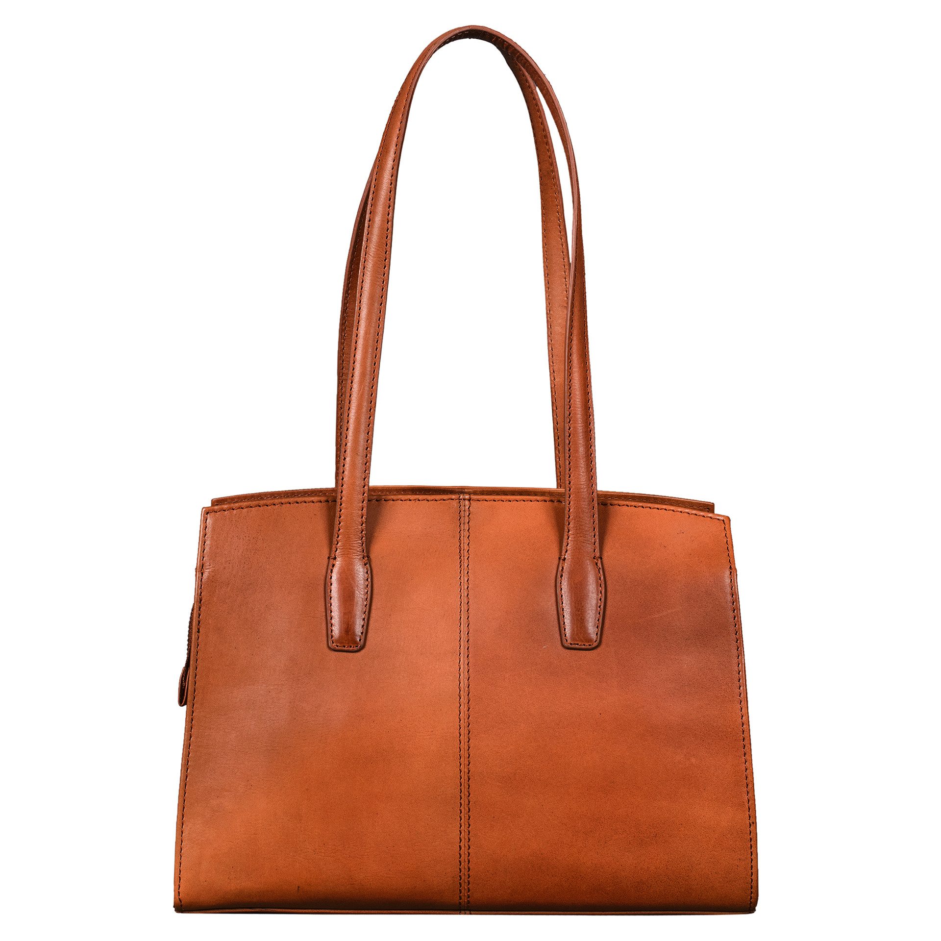 Benthill Henkeltasche Damen Echt Leder Henkeltasche Vintage Schultertasche Frauen Handtasche, Reißverschlussfach