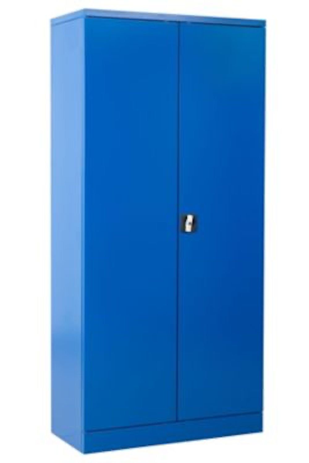 Stahlschrank Grau-Rot PROREGAL® 195x92x42cm, Spind Blau HxBxT Bee,