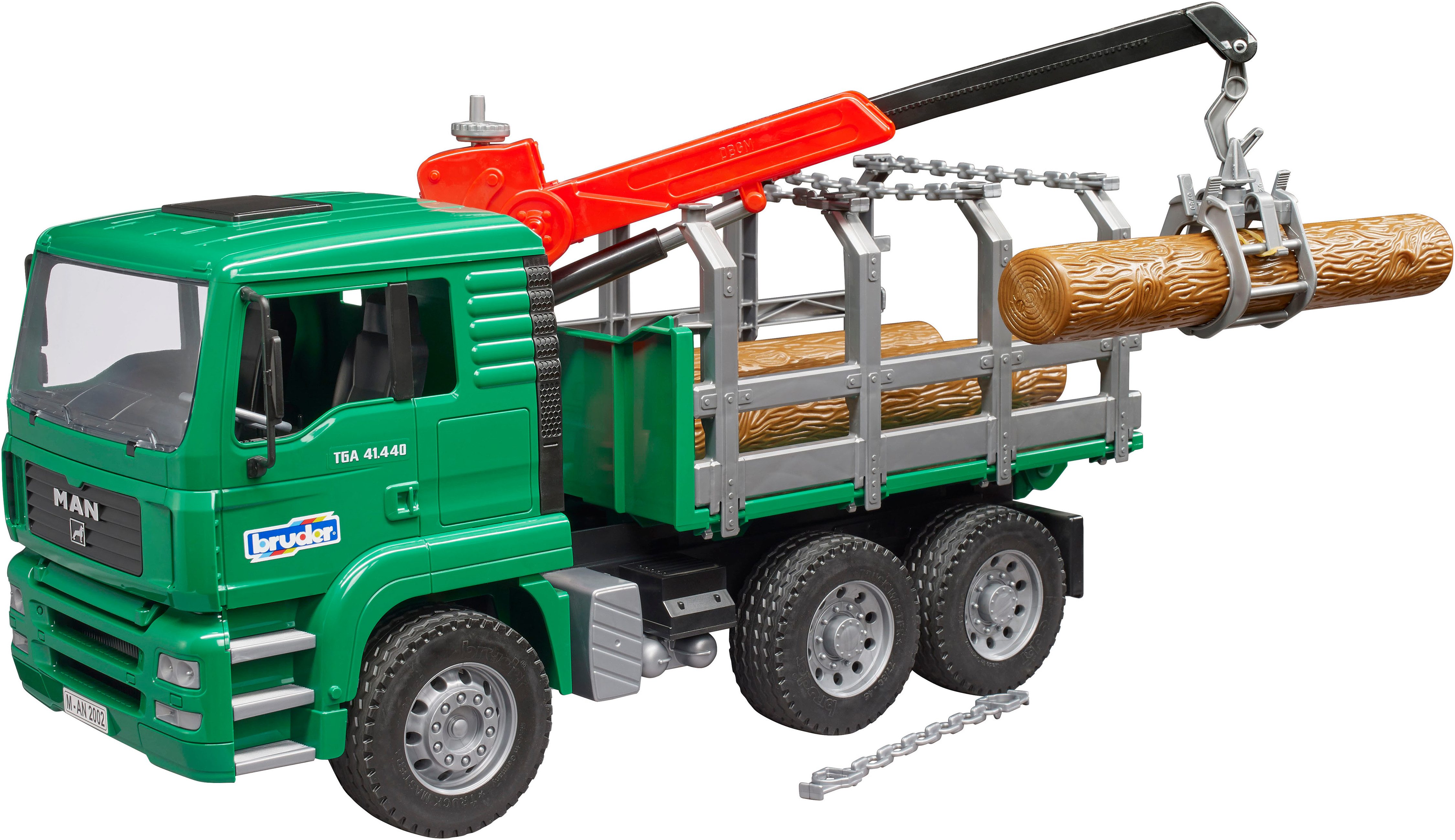 Bruder® Spielzeug-Forstmaschine MAN Holztransporter mit Ladekran günstig online kaufen