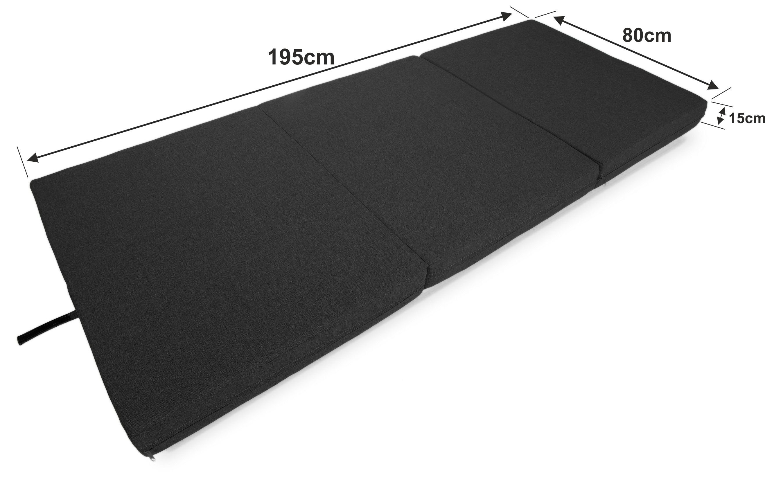 Klappmatratze Premium Klappmatratze, sunnypillow, 15 cm hoch günstig online kaufen