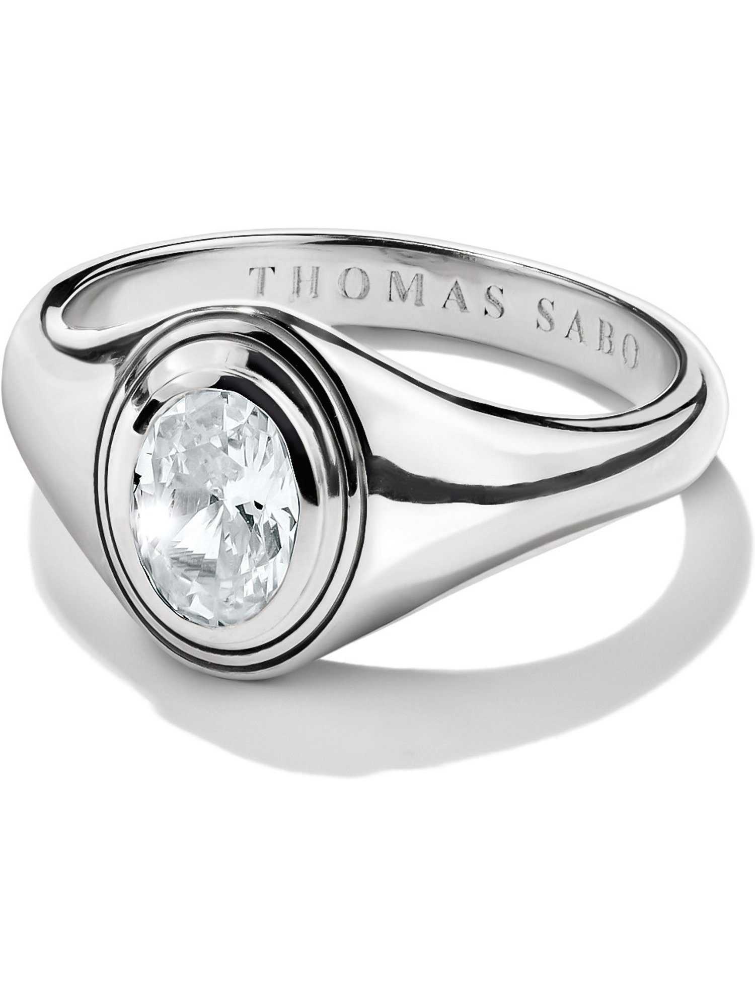 THOMAS SABO Fingerring Thomas Sabo Damen-Damenring Silber Zirkonia, Zirkonia
