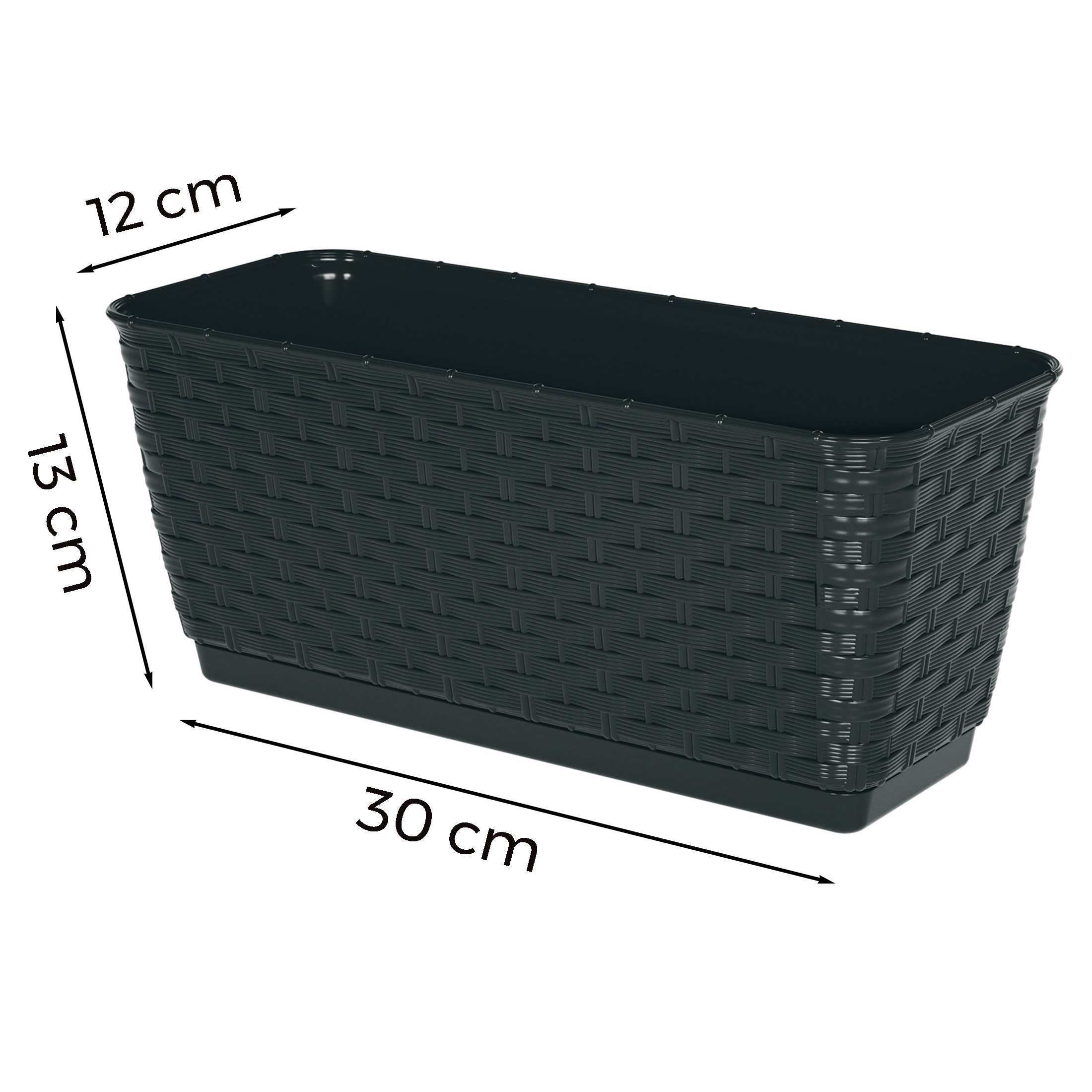 Annastore Blumenkasten Balkonkasten aus wetterfestem Kunststoff günstig online kaufen