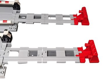 LEGO® Spielbausteine DUPLO® Gleisanlage Bahnhof mit Bahnübergang Schranken 1x Teile, (Creativ-Set, 1 St), Made in Europe