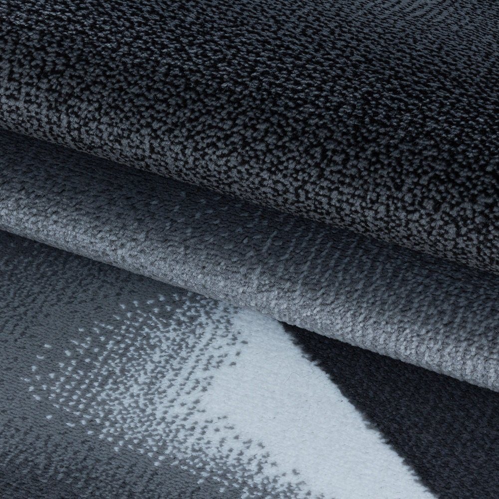 Designteppich Florhöhe 9 mm Schwarz modern, Giantore, rechteck