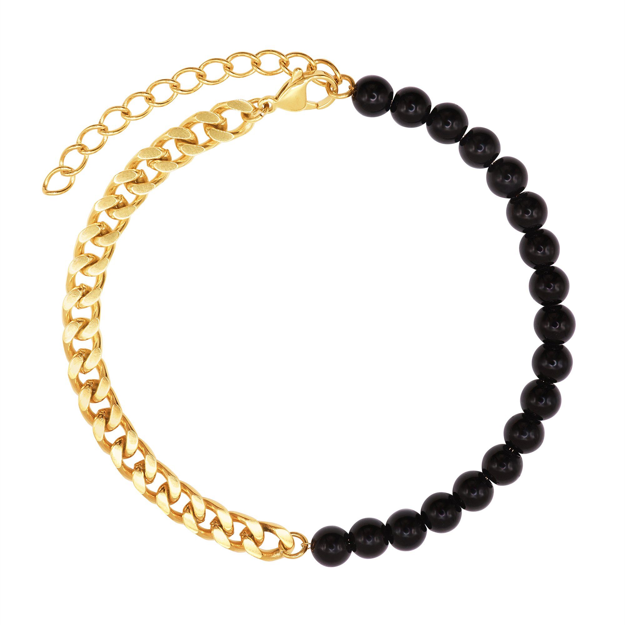 goldfarben (Armband, inkl. und Armband - Edelstahl Perle Mix Heideman Geschenkverpackung), Vanez Material