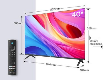 TCL 40SF540X1 LED-Fernseher (101,00 cm/40 Zoll, Full HD, Smart-TV Randlos-Dual-Band WiFi 5-mit Fire OS 7 System, Schwarz, Smart Fernseher - HDR & HLG-Dolby Audio-DTS Virtual X/DTS-HD-Metall, Smart-TV, Smart Fernseher - HDR & HLG-Dolby Audio-DTS Virtual X/DTS-HD-Metall)