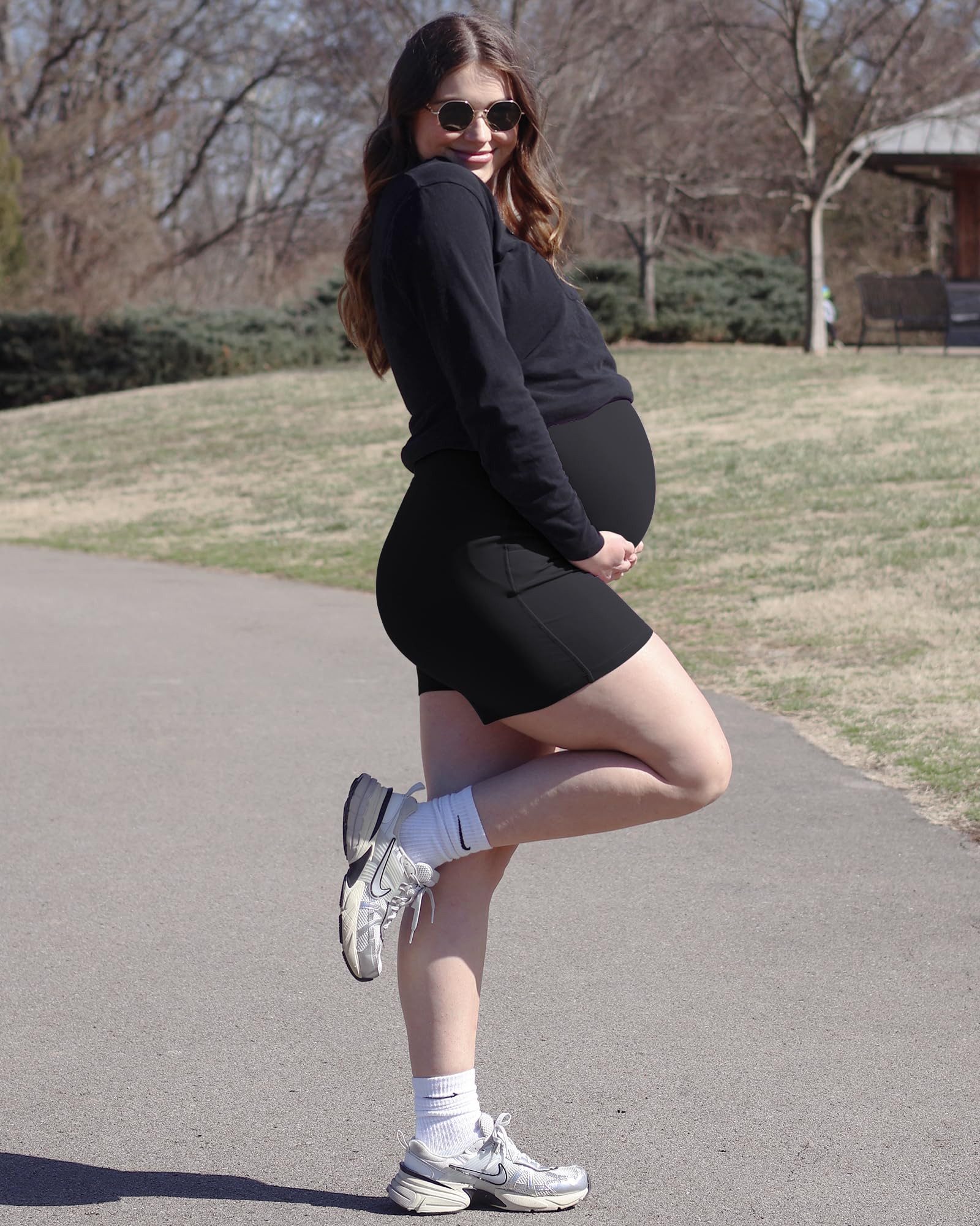 G4Free Umstandshose G4Free Damen Umstandsshorts über dem Bauch Jogginghosen günstig online kaufen