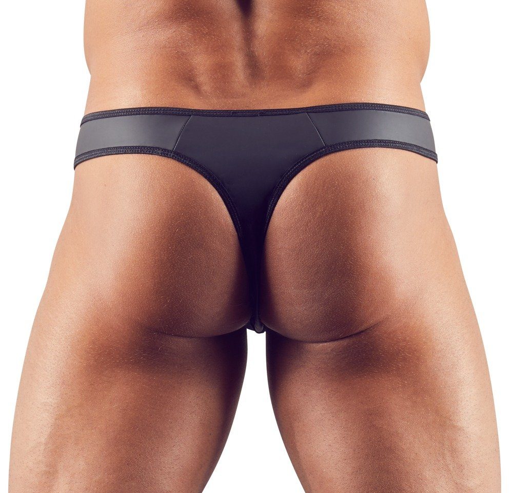 Tanga Wetlook Svenjoyment schwarz - transparent Herren Tanga