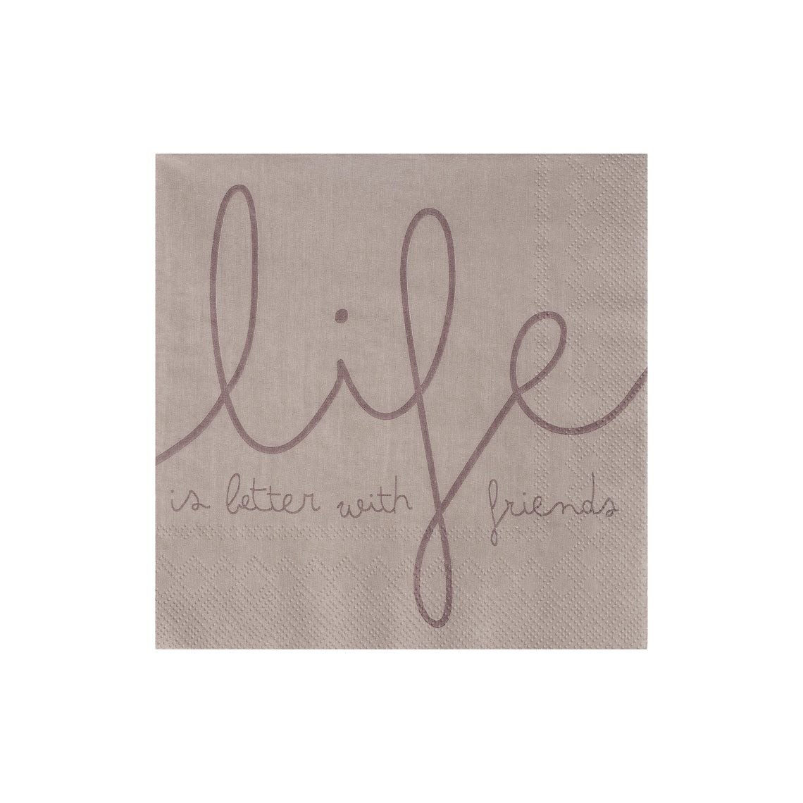 Räder Design Papierserviette Servietten 33x33 cm " Life is better with friends " von räder design