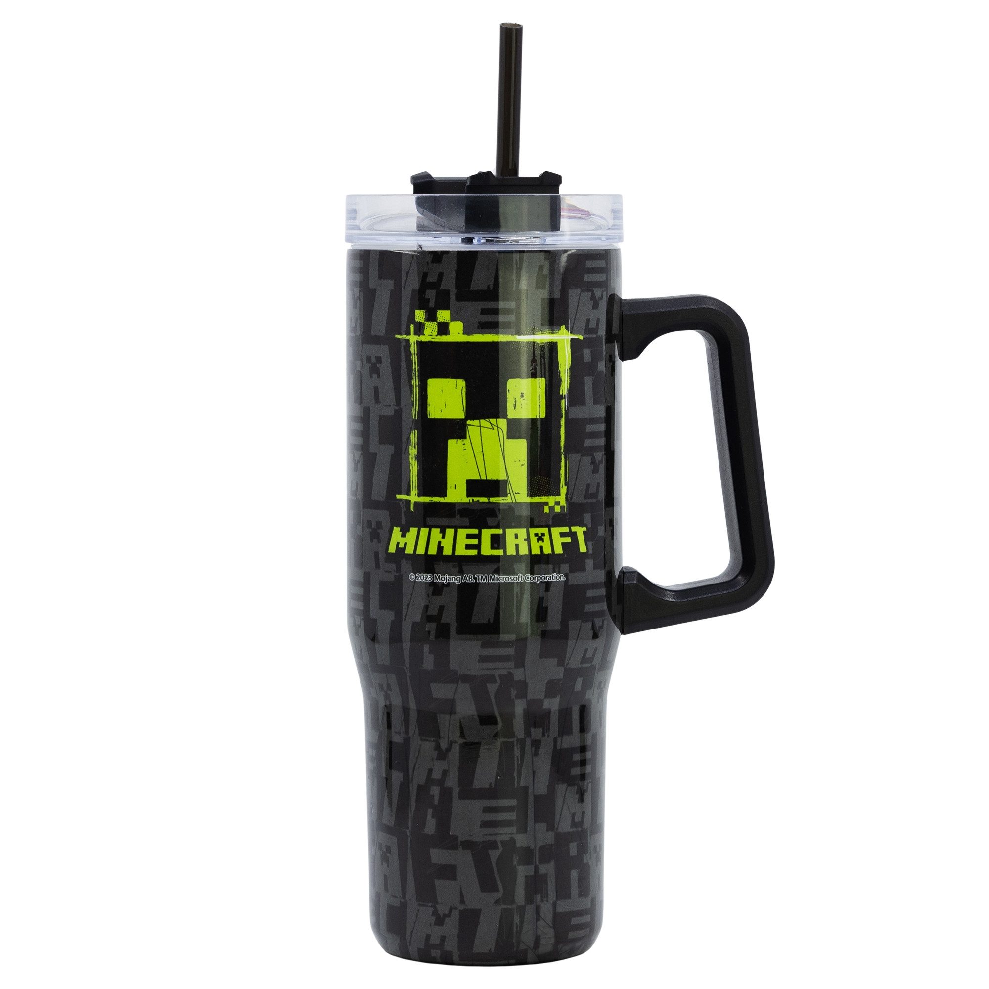 Minecraft Coffee-to-go-Becher Minecraft Creeper Edelstahl XL Iso Kaffeebecher Thermobecher To-Go, Edelstahl, 940 ml