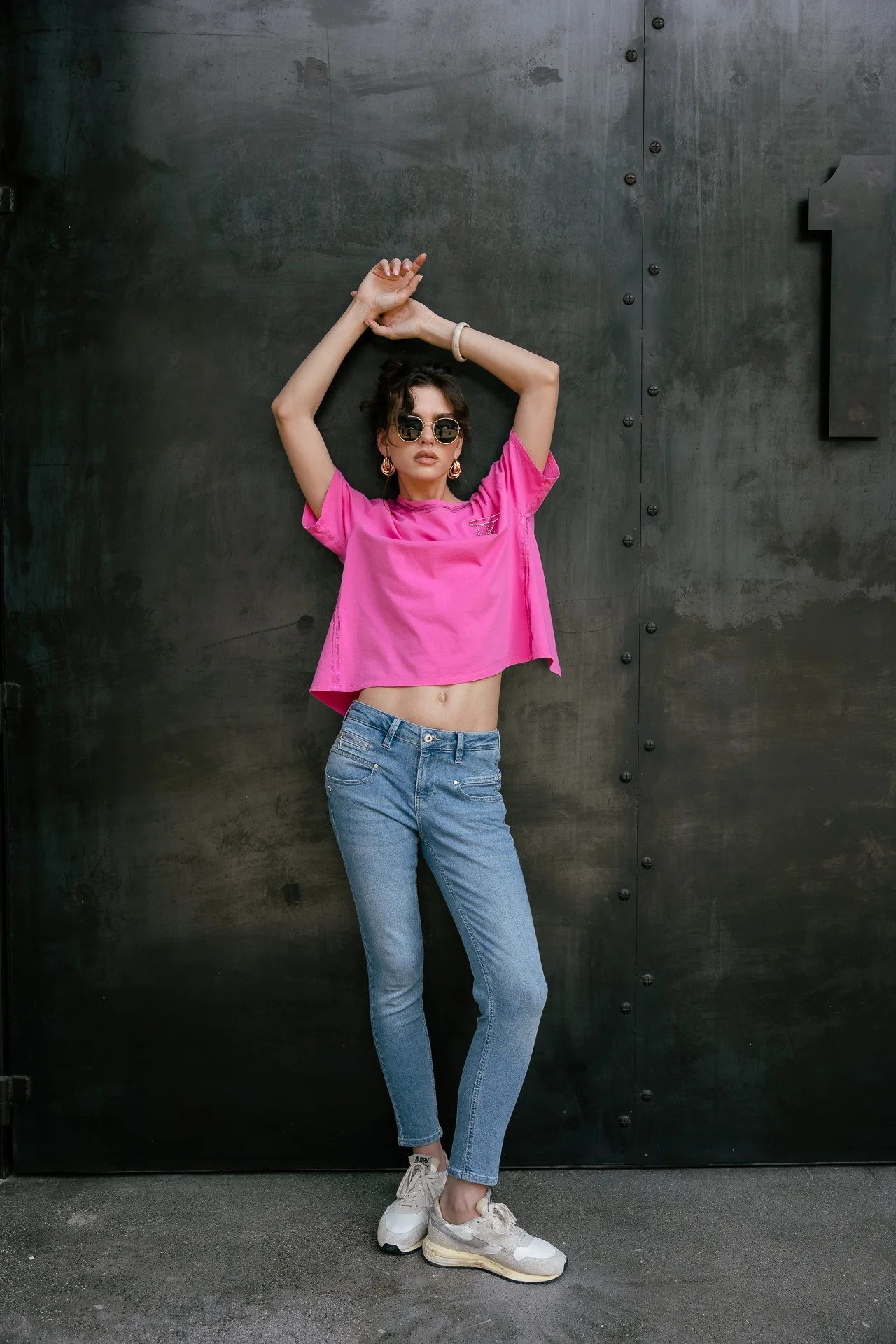 Freeman T. Porter Skinny-fit-Jeans Alexa High Waist Cropped S-SDM Jean