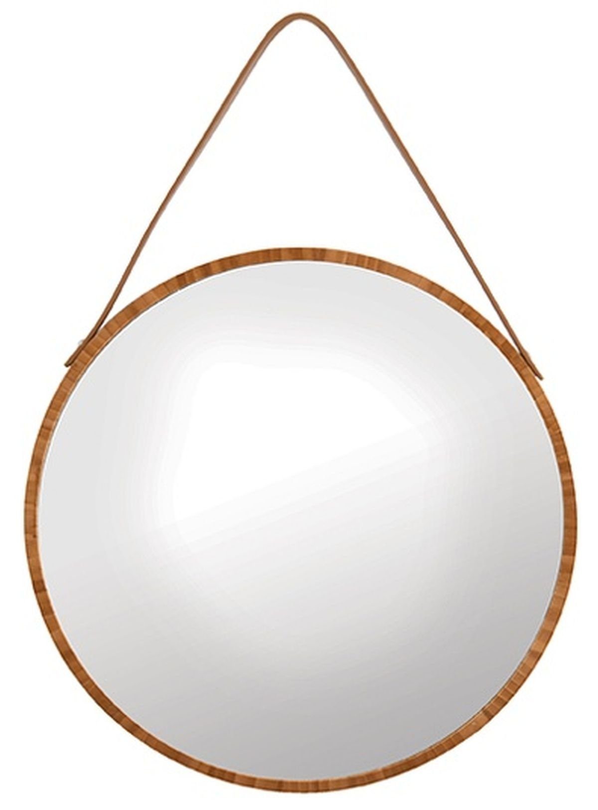 spirella Wandspiegel »ADEL«, Hängespiegel rund, Holzrahmen aus Bambus