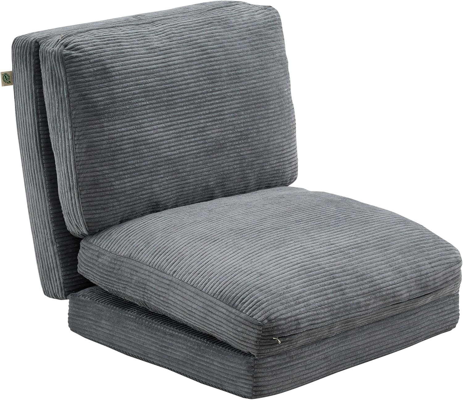 Abistab Sofa 2 in 1 Klappsofa mit Cordbezug & High-Density-Schaum, Hochwertiges Schlafsofa mit Verstellbarer Rückenlehne