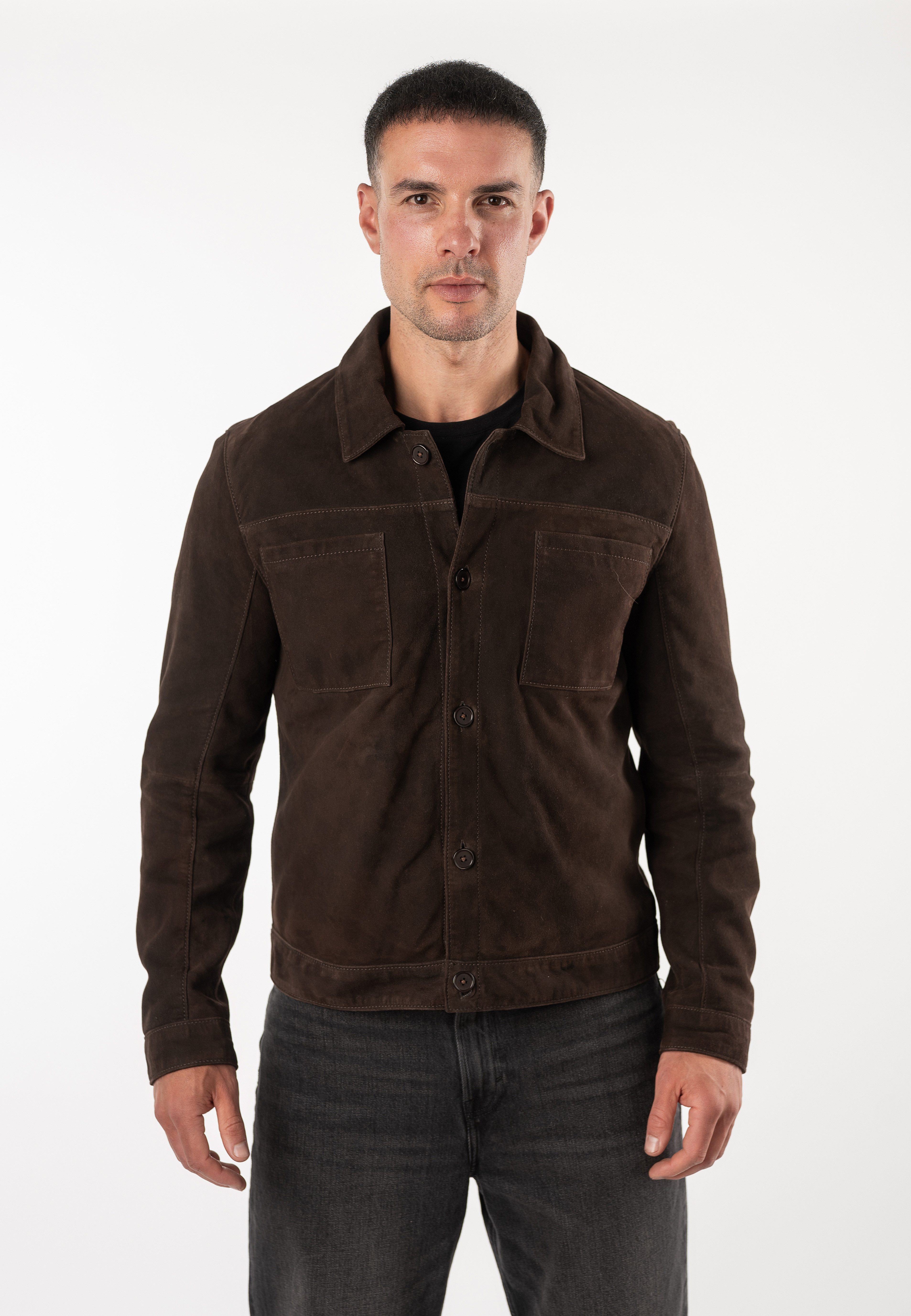 Mauritius Hemdjacke MMYukkon (mauritiusHerren26) aus Leder, Regular Fit