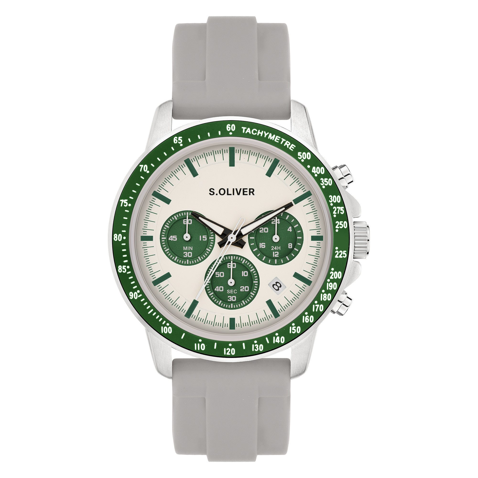s.Oliver Quarzuhr The Round Sporty Watch Silikon