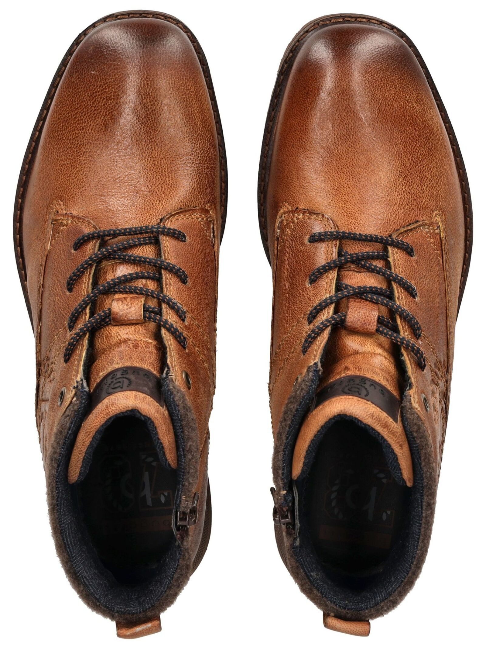 bugatti bugatti Stiefelette Leder Schnürstiefelette