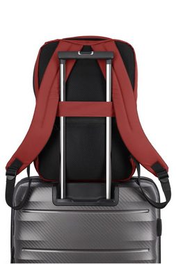 travelite Freizeitrucksack BASICS Boxy Rucksack, Rot