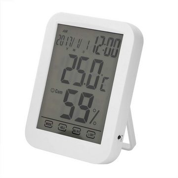 yozhiqu Raumthermostat Touch-Großbilduhr Temperatur- und Luftfeuchtigkeitsmesser, (1-St), Digitalanzeige, Großer Bildschirm, Touchscreen, Heimgebrauch