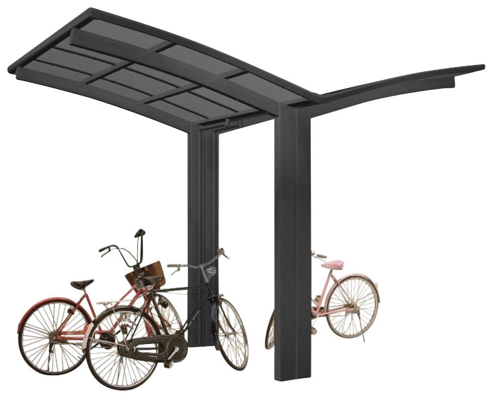 Ximax Doppelcarport Portoforte Mini Typ 60 Y-schwarz, BxT: 404x254 cm, 240 cm Einfahrtshöhe, Aluminium