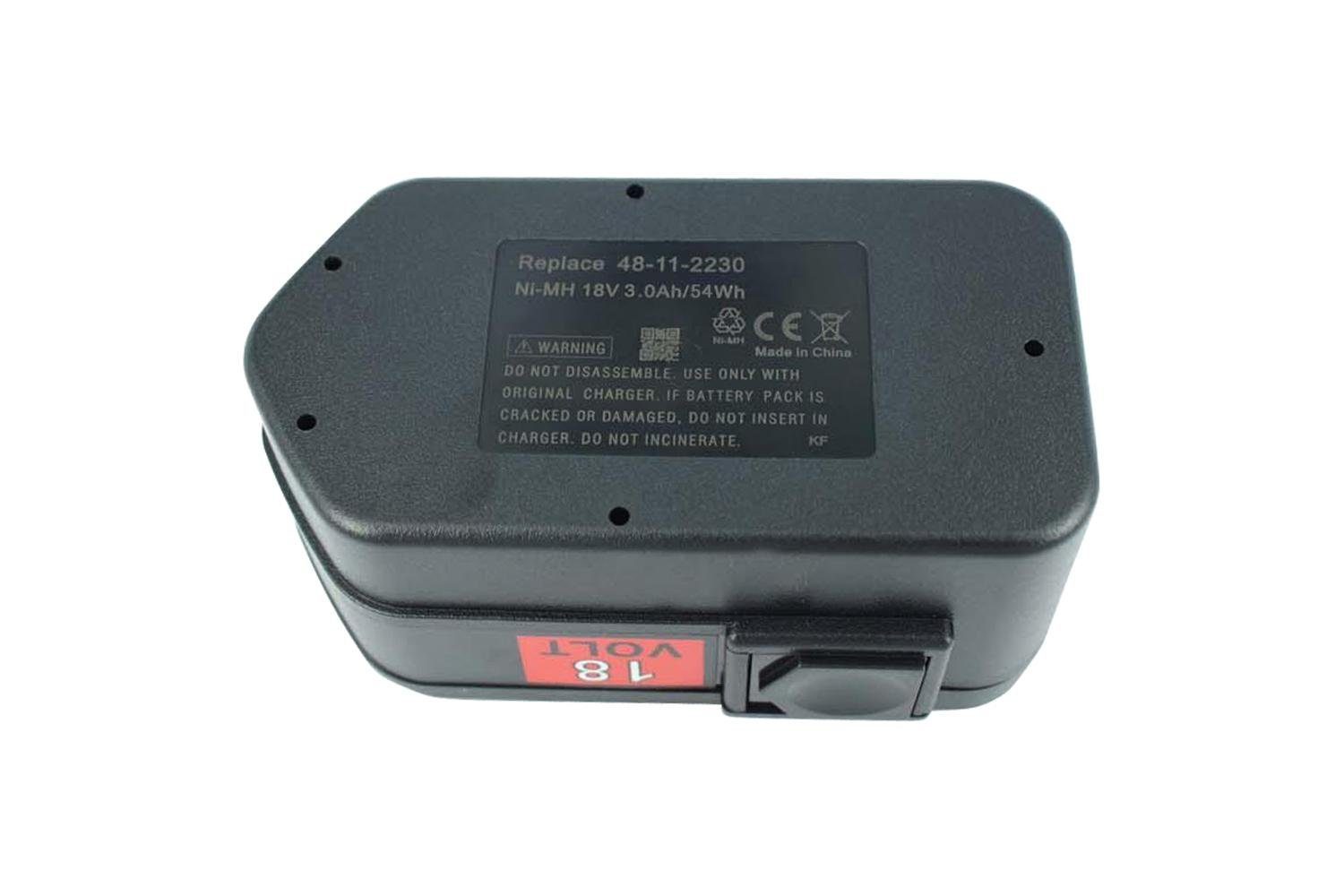 PowerSmart TME010.29H Akku für AEG B 18, BXL 18, BXS 18, MX 18, MXM 18, MXS 18, BBM 18 STX, BDSE 18 STX, BDSE 18 T Super Torque, BS 18 X, BSB 18 STX, BSB 18STX, PN18X, SB2E 18 STX, SB2E 18 T Super Torque, SE2E18T Ni-MH 3000 mAh (18 V)