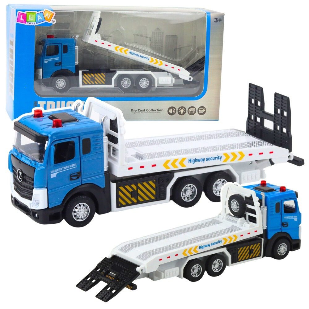LEAN TOYS Spielzeug-Abschlepper LeanToys Transport-LKW, Abschleppwagen