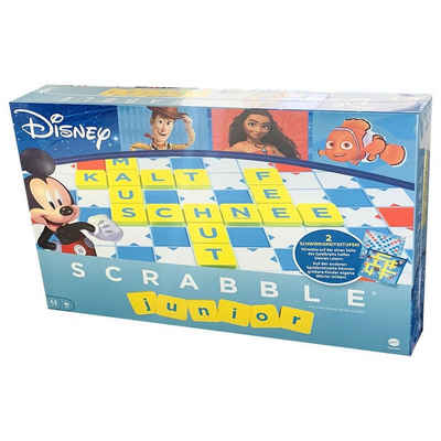 Mattel® Spiel, Mattel GYH64 - Disney - Scrabble - Junior - Wortspiel, Familienspiel, Brettspiel