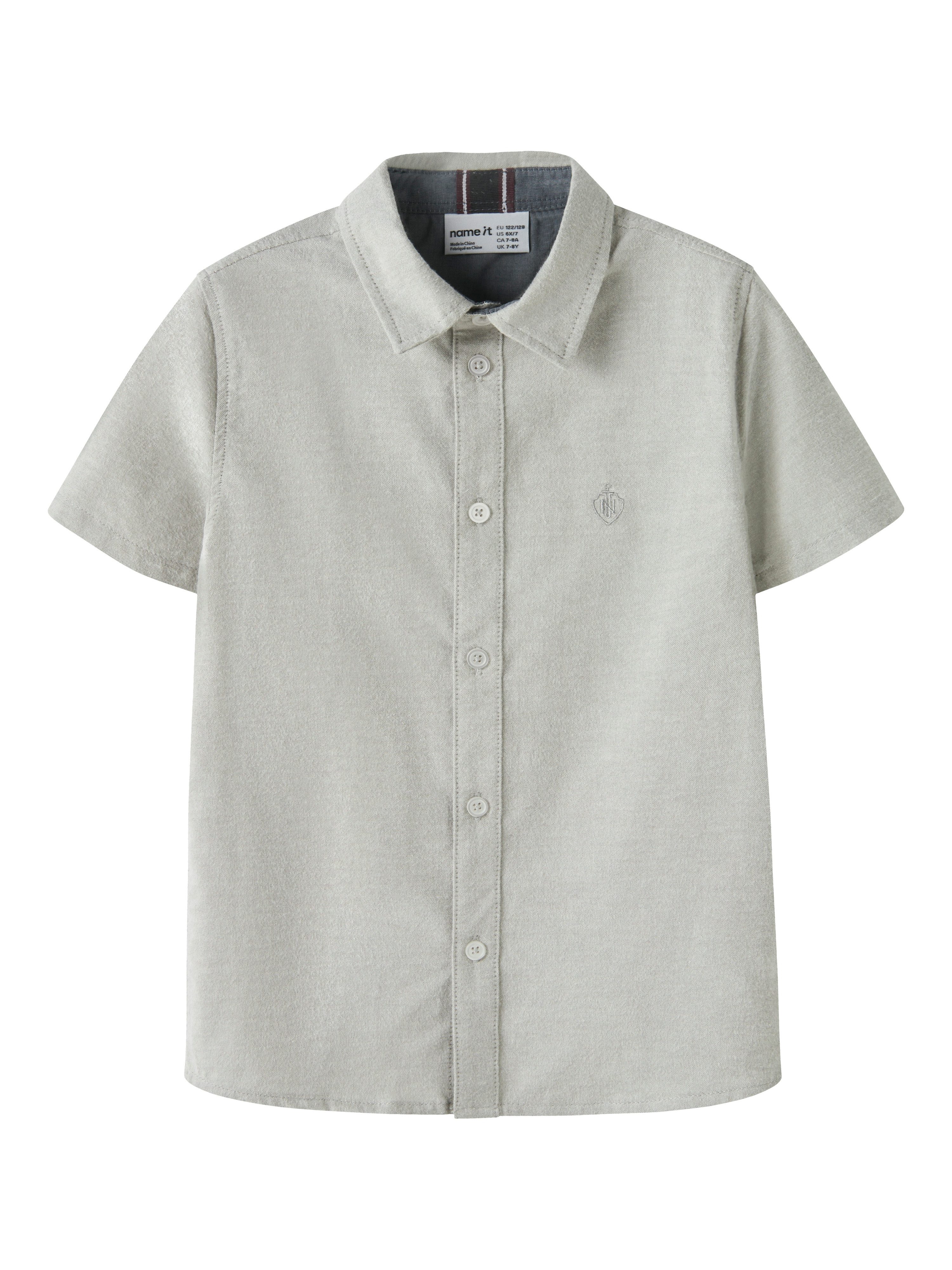 Name It Kurzarmhemd NKMNEWSA SS SHIRT NOOS Baumwolle, normal geschnitten