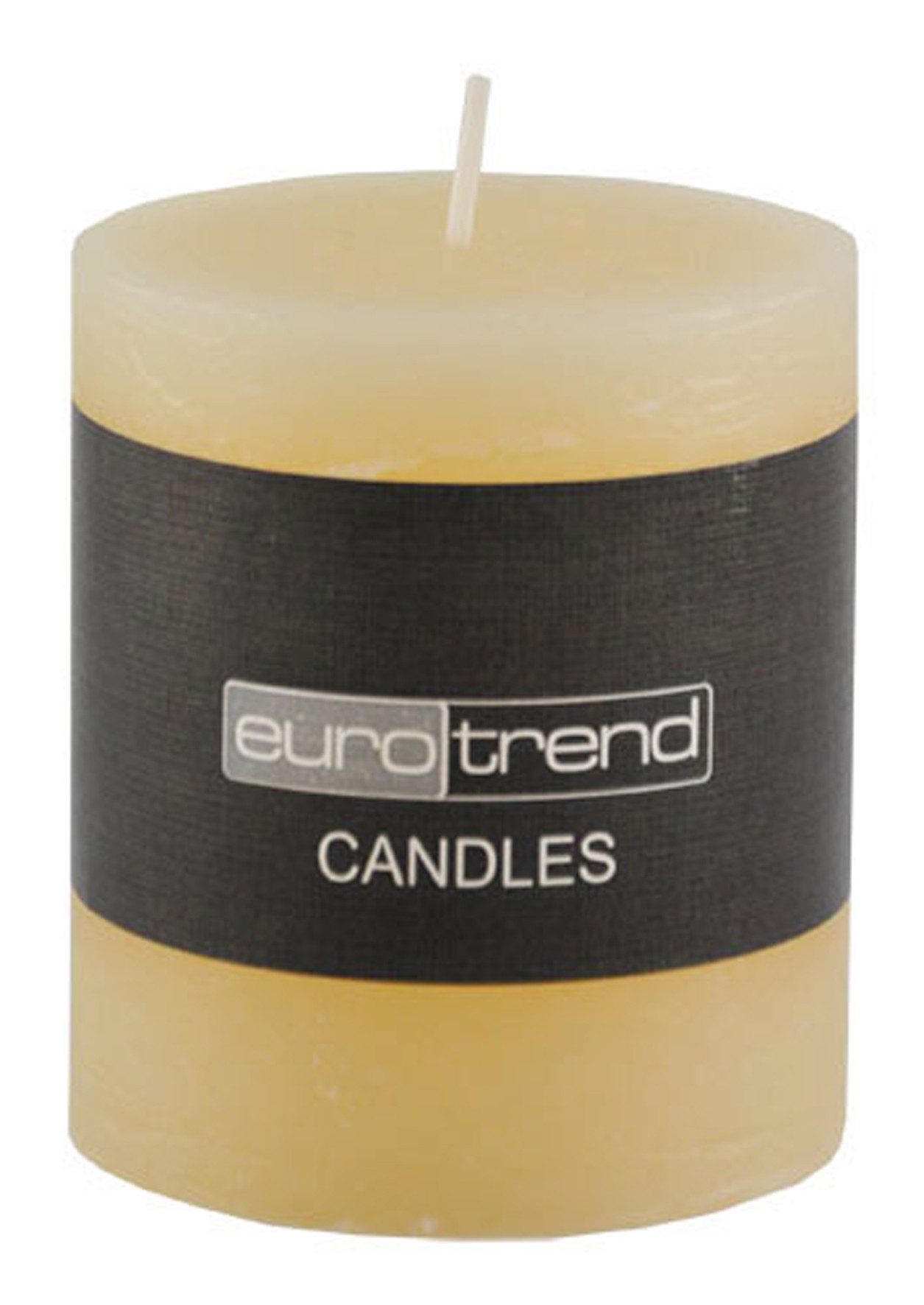 Kaheku Stumpenkerze Kaheku Cylinderkerze Rusti, Champagner, 13 cm hoch, 53841013822 (1-tlg)