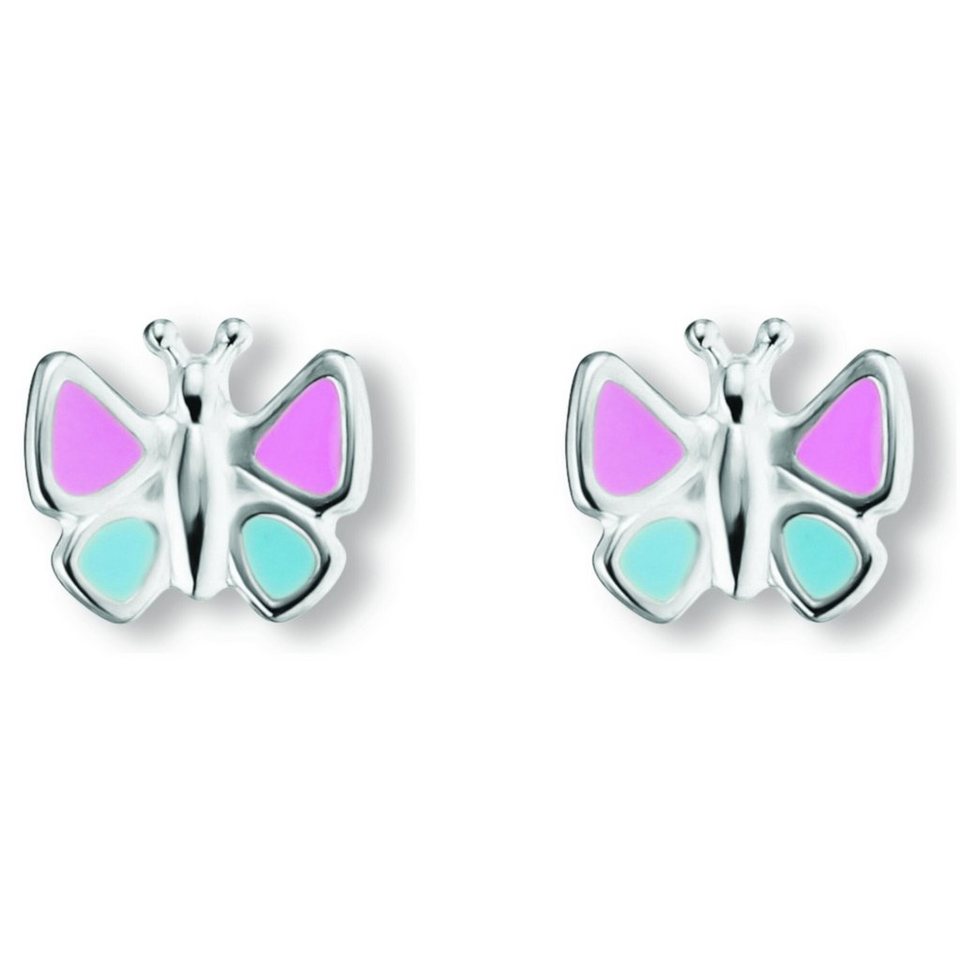 ONE ELEMENT Paar Ohrstecker Schmetterling Ohrringe Ohrstecker aus 925 Silber,  Damen Silber Schmuck Schmetterling, Mit Liebe gefertigt aus 925 Silber