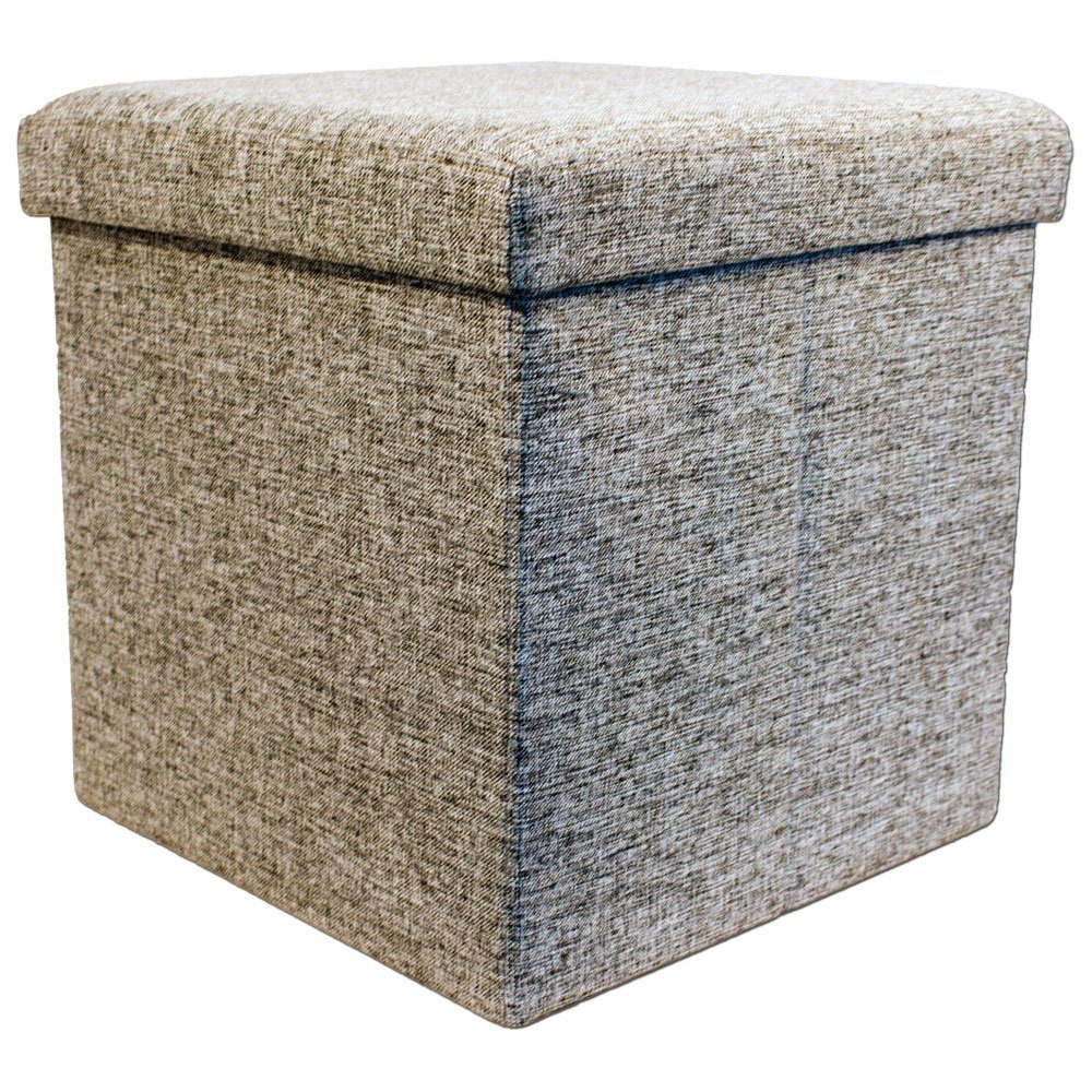 ECHTWERK Sitzwürfel StoreCube, Sitzhocker mit Stauraum, Sitzwürfel faltbar, ca. 38x38x38 cm, Strukturstoff, Aufbewahrungsbox