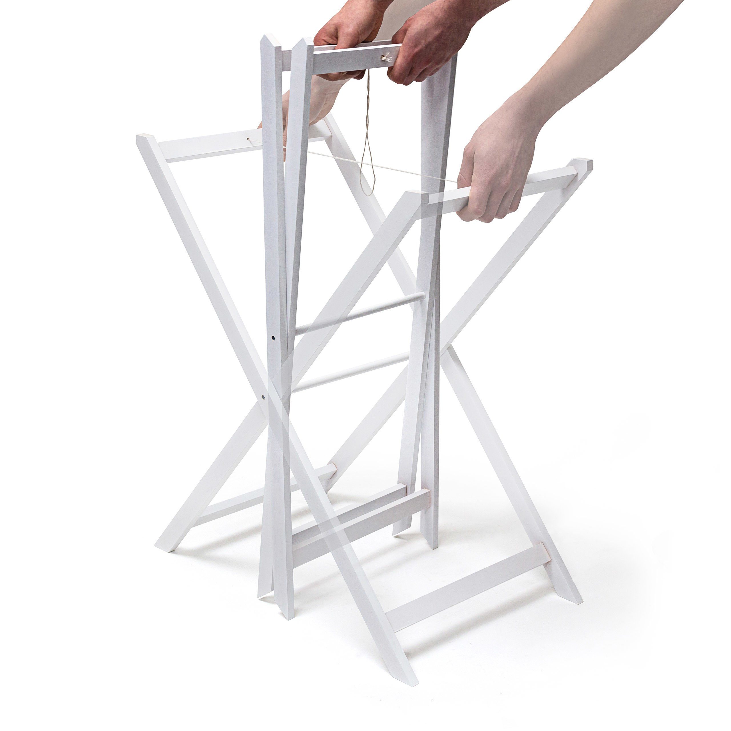 relaxdays Tabletttisch Holz & Bambus 72 cm
