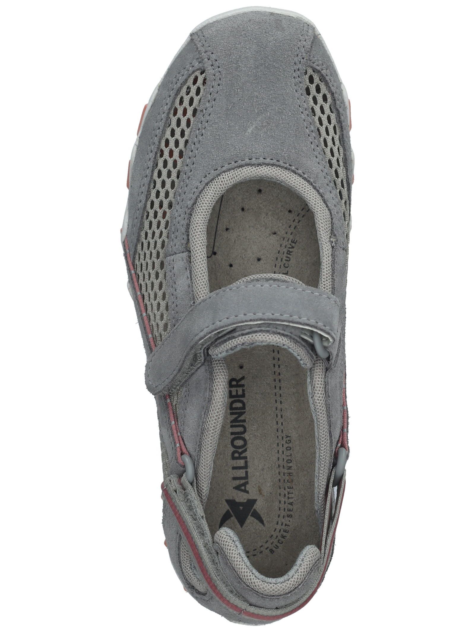 Allrounder Halbschuhe Veloursleder . Klettschuh