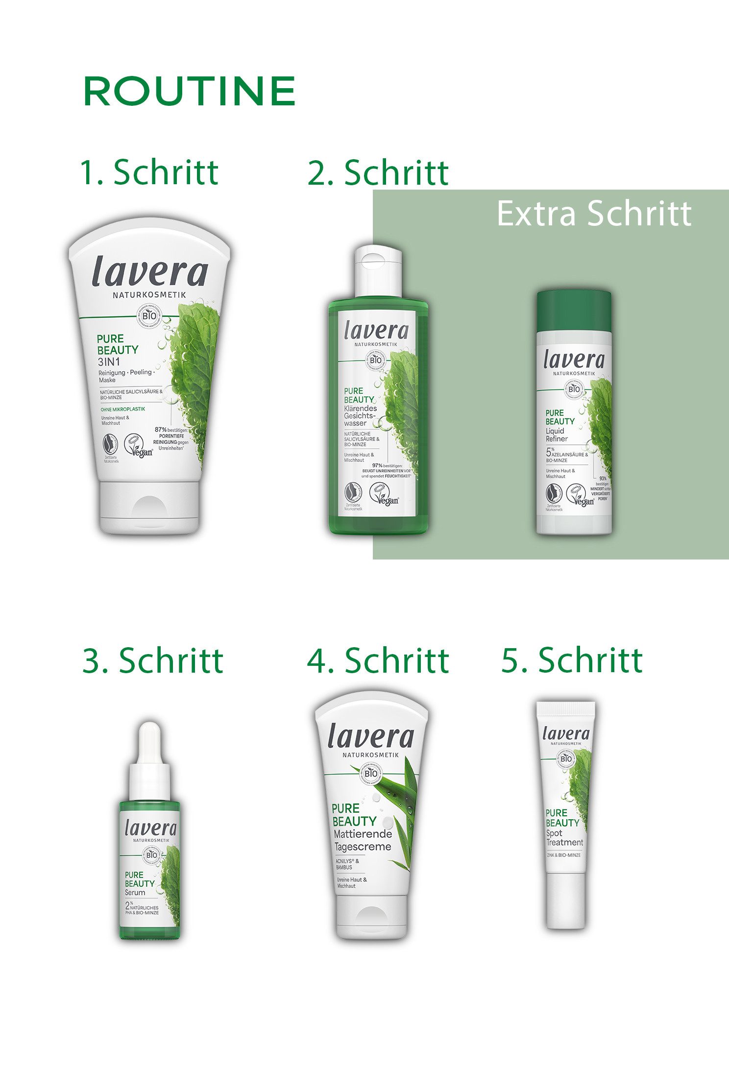 lavera Gesichtspflege Pure Beauty Mattierende Tagescreme, 1-tlg.