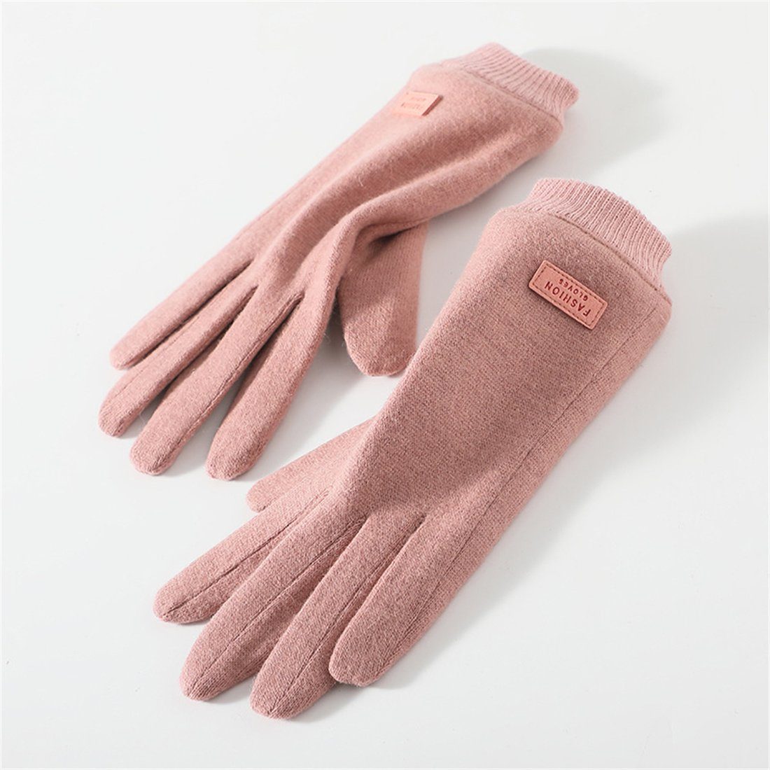 Fleecehandschuhe warme Rosa Touchscreen-Handschuhe für aus Winterhandschuhe Frauen, Kaschmir DÖRÖY