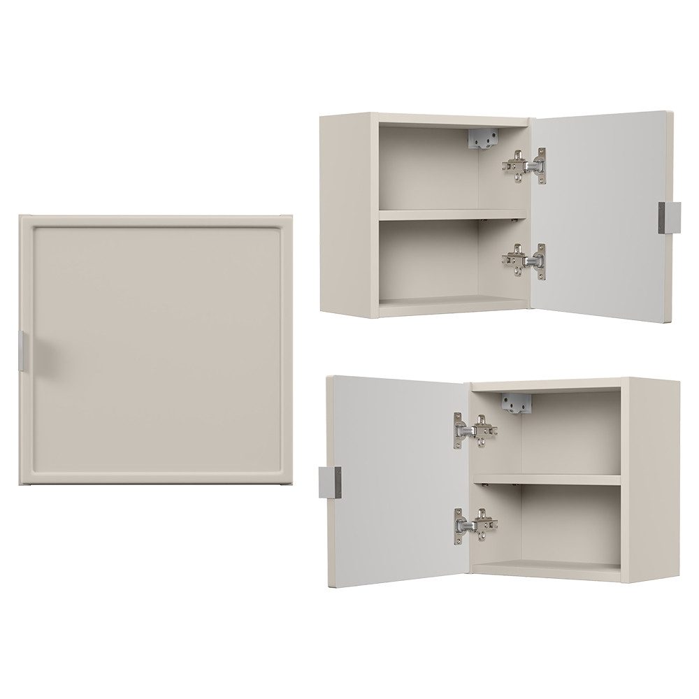 Lomadox Hängeschrank BIBIONE-56 Badschrank, 35cm breit, kaschmir, 1-türig