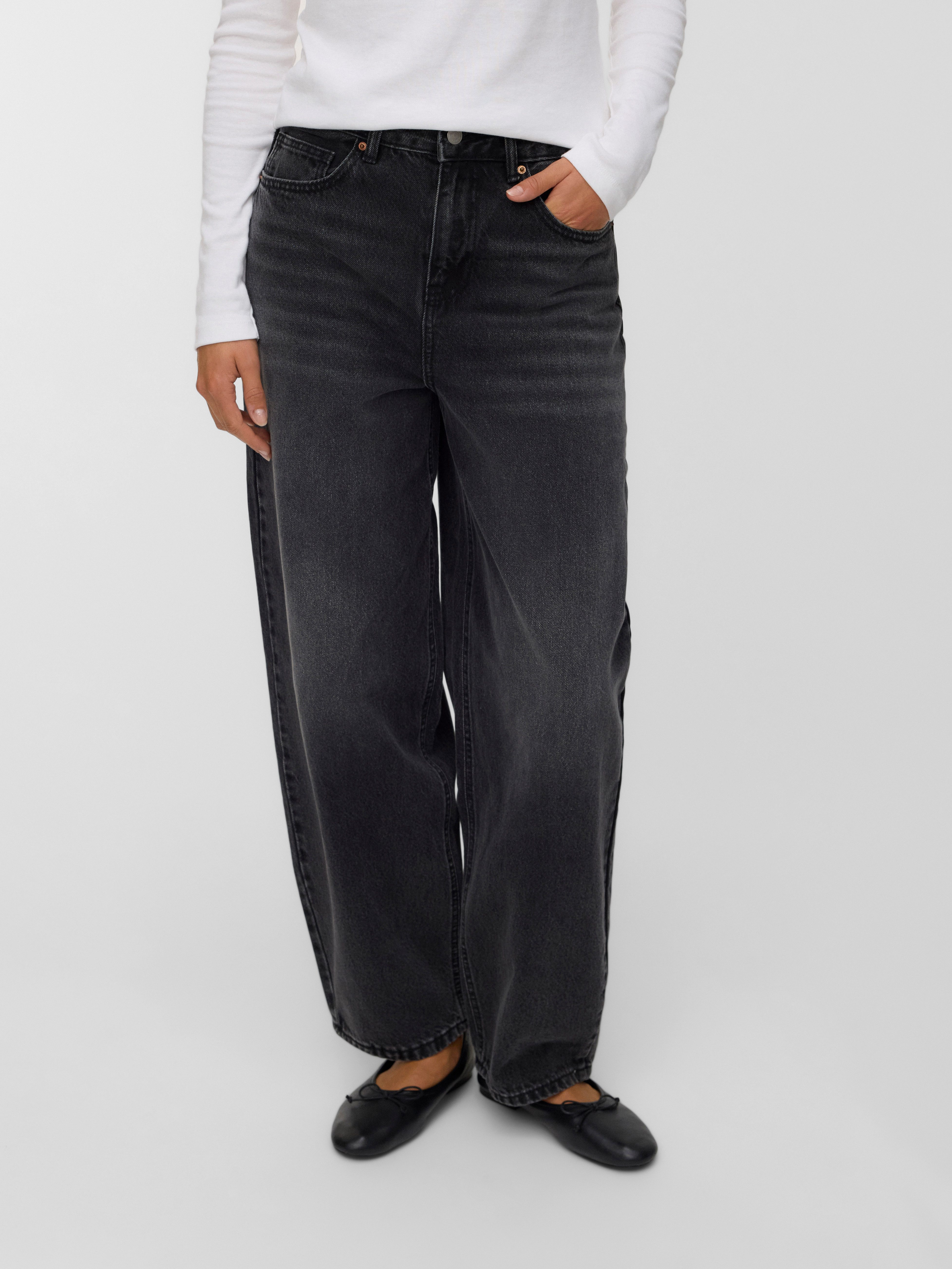 Weite Jeans VMBILLIE HR BARREL ANK JEANS LI141 NOOS