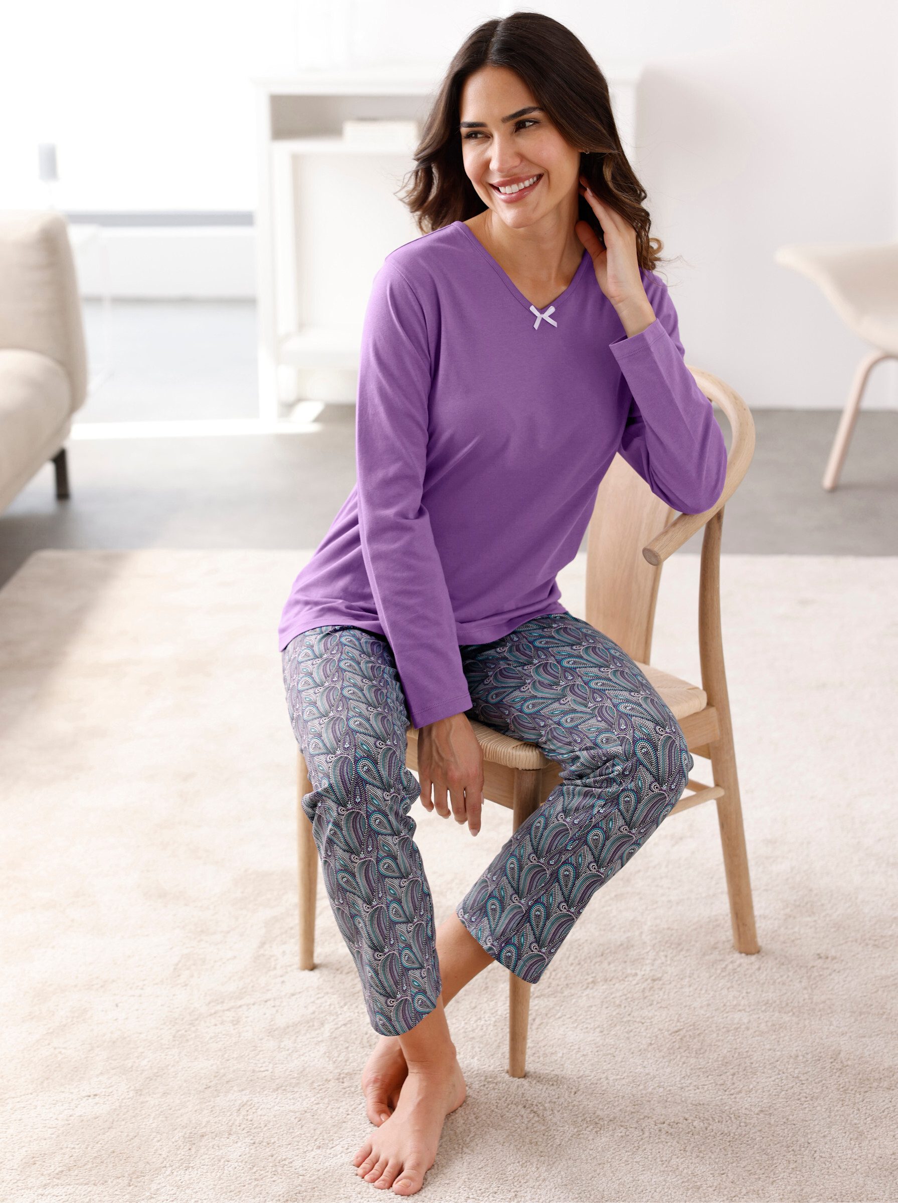 Sieh an! Schlafanzug Schlafanzugshirt . günstig online kaufen