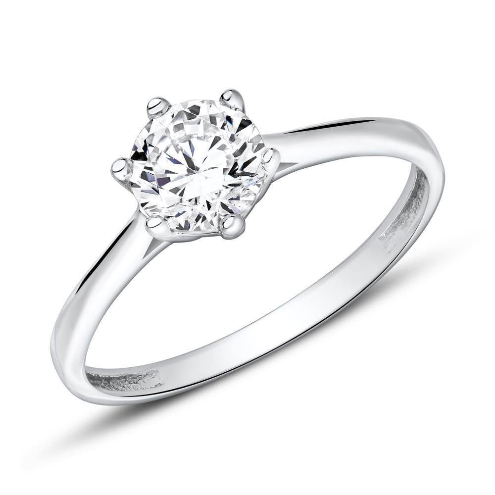 JEWLIX Verlobungsring 9K Weißgold Verlobungsring mit Zirkoniabesatz von JEW günstig online kaufen