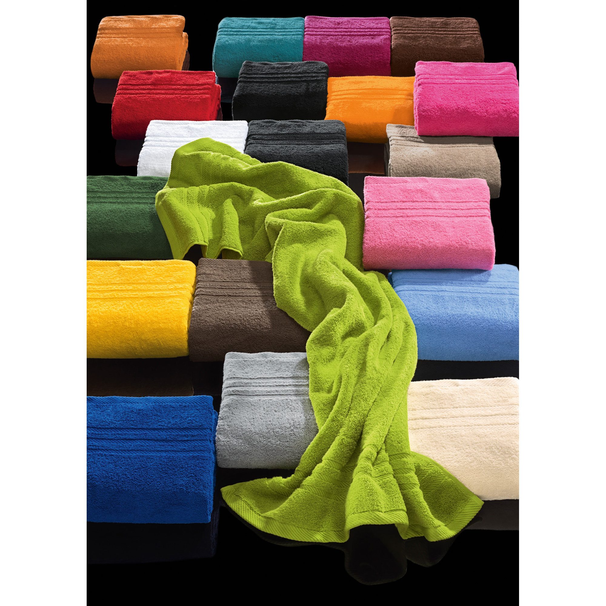 REDBEST Gästehandtuch Gästetuch 2er-Pack, Frottier, Walk-Frottier Uni – Bild 5 von 5