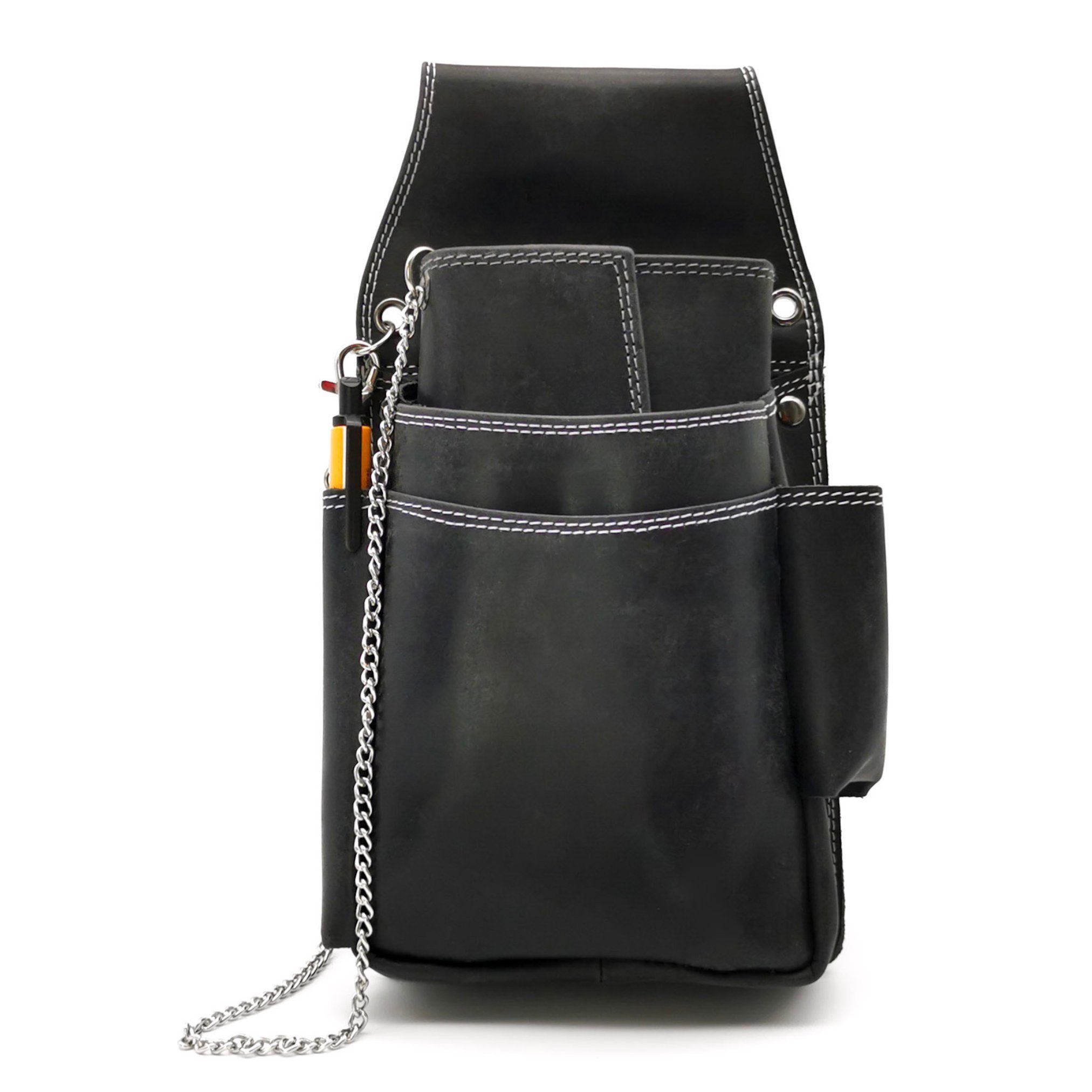 Ella Eisvogel Kellnerbörse Profi Kellnerbörsen-Set mit Kette und Halfter (3 tlg), stabiles Rindleder