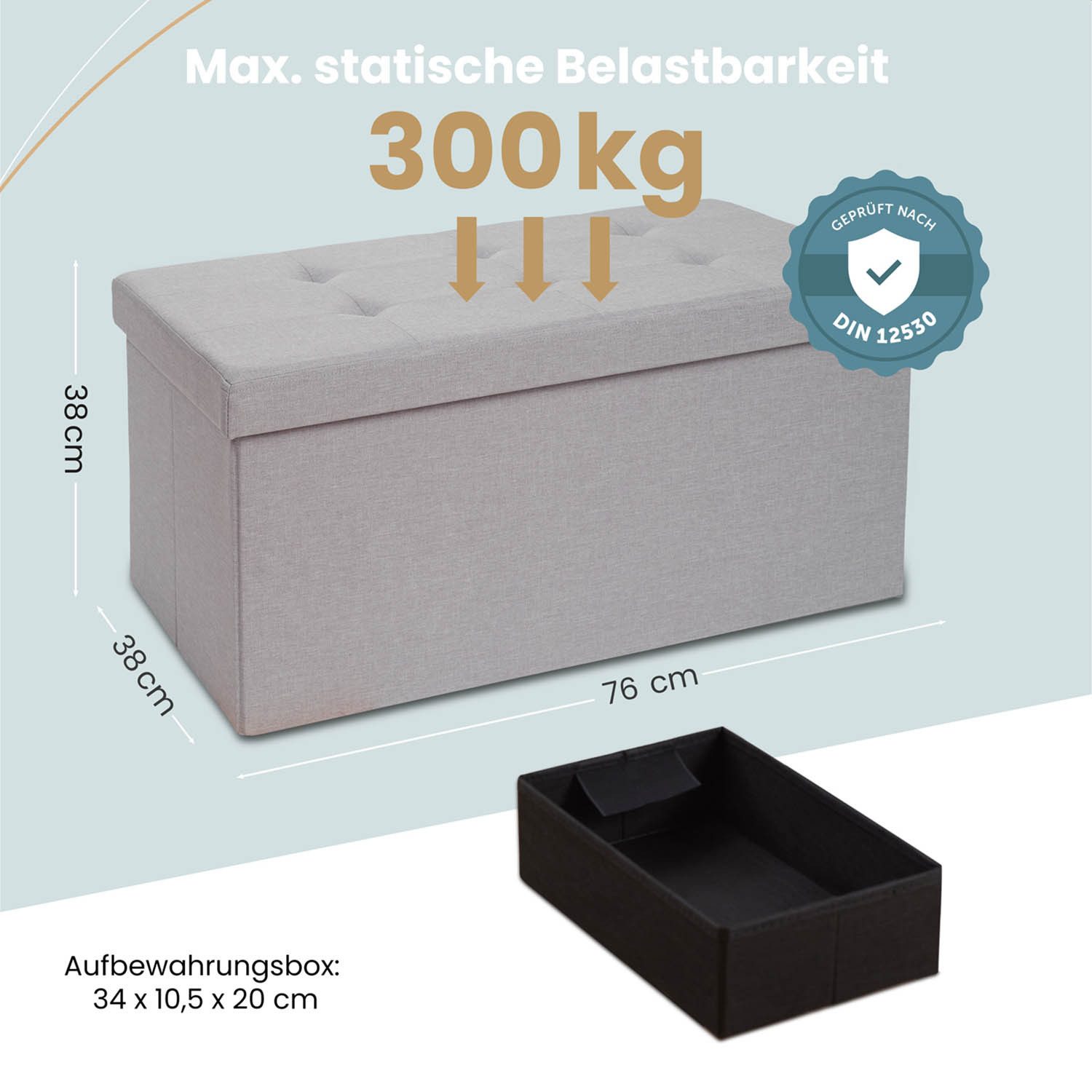 Blumtal Sitztruhe Sitzbank mit Stauraum + günstig online kaufen