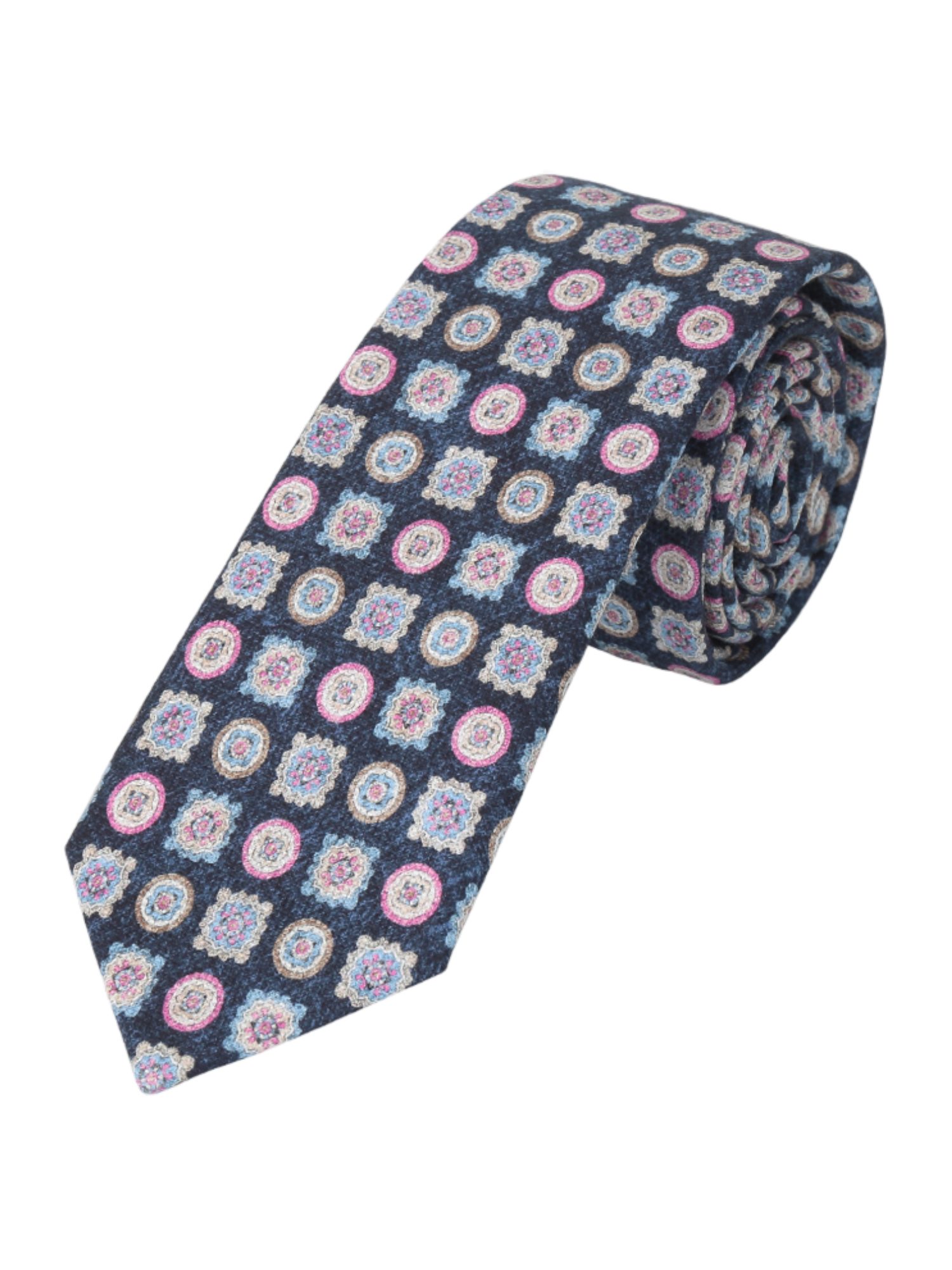 Prince Bowtie Krawatte blau,Elegant,Baumwolle,Allover-Print