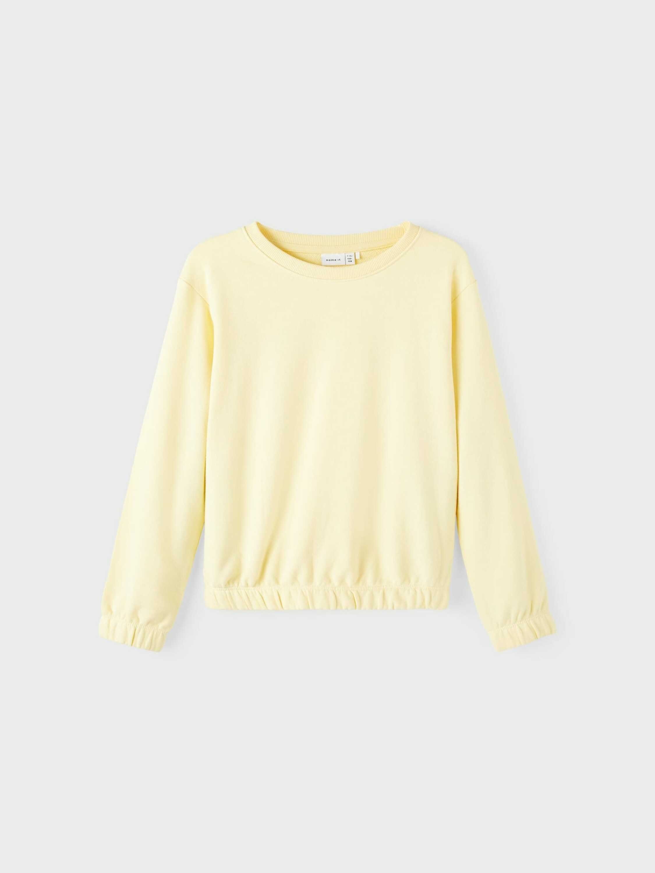 Sweatshirt Tulena cream (1-tlg) It Plain/ohne Details Name double Drapiert/gerafft,