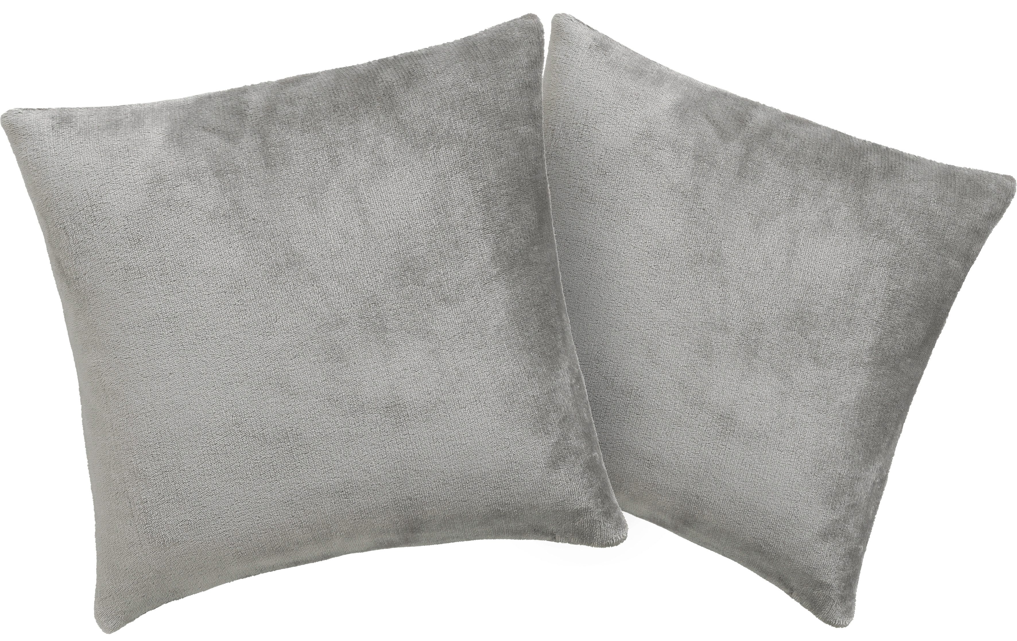 OTTO home Kissenbezug Desner3, besonders weich im Griff, Cashmere-Touch, (2 Stück), Kissenhülle mit Reißverschluss