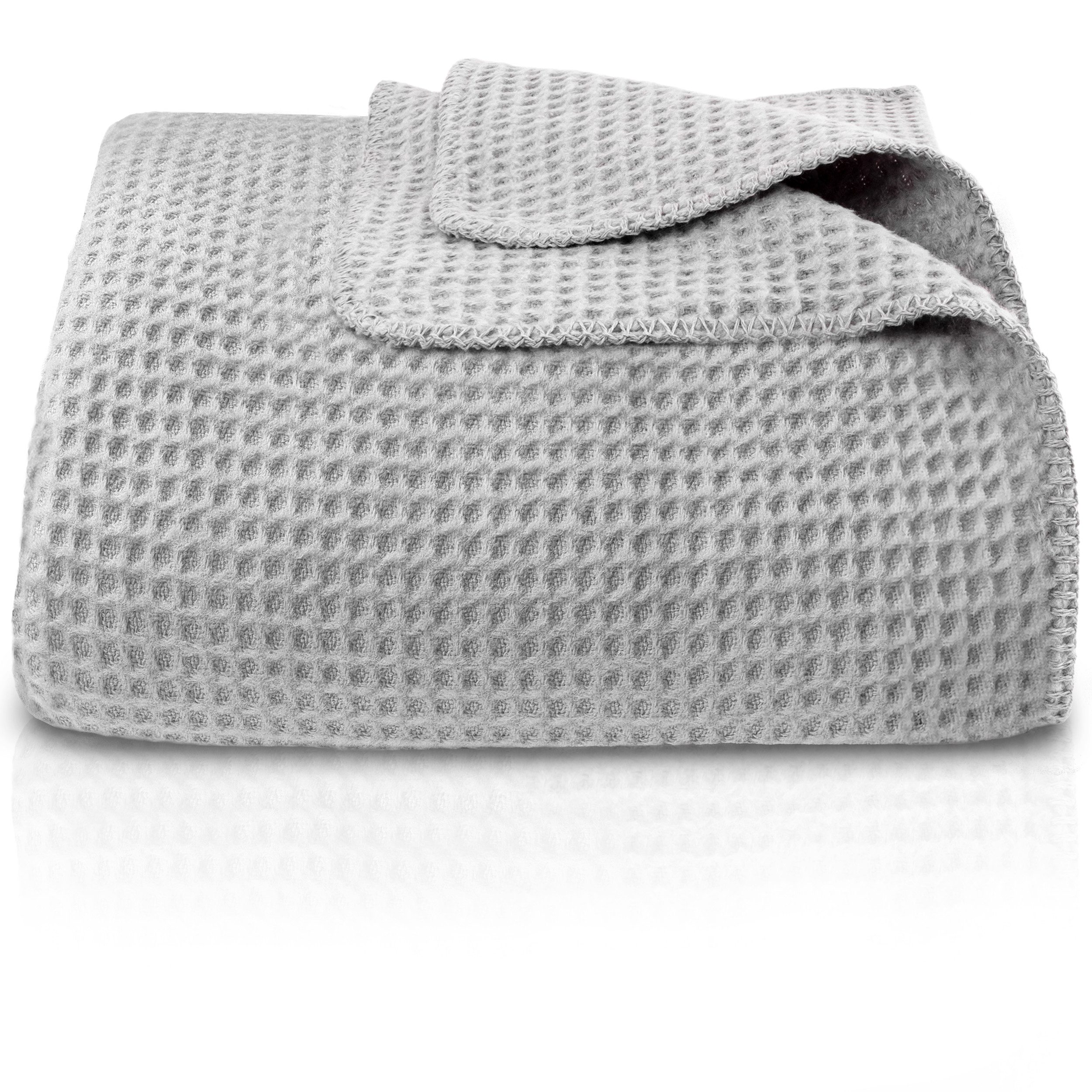Wohndecke Waffelpique aus Baumwolle – Kuscheldecke Baumwolldecke Sofa Überw günstig online kaufen